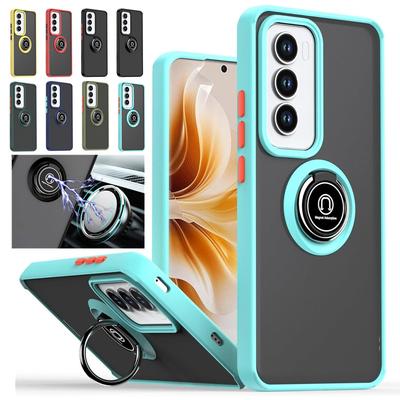 Чехол Armor Matte для OPPO Reno 12 11 Pro 5G 12F 12FS 11F Reno12 F FS с магнитным кольцом-подставкой, держателем, чехол Funda Capa
