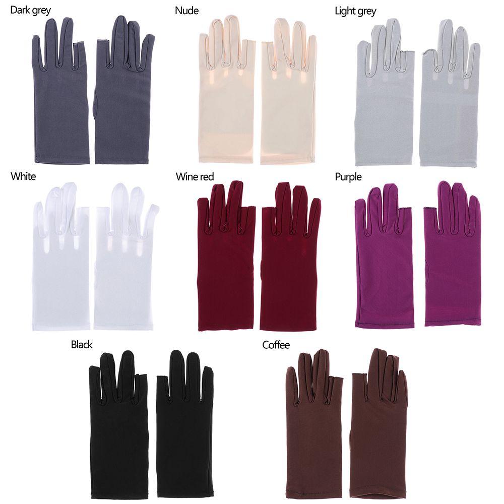 Sun Protection Two Finger Touch screen Driving Gloves Summer Mittens Thin Spandex Gloves
