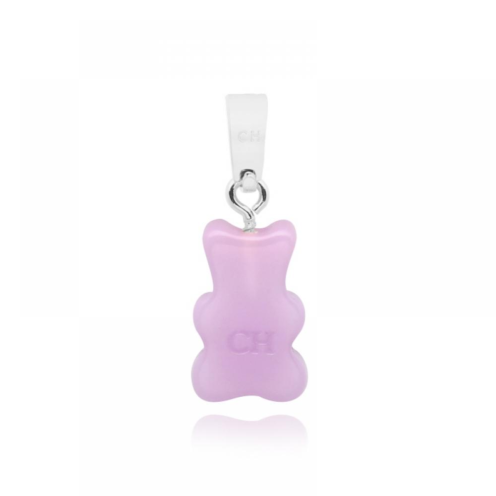 Ностальгический мишка Лаванда Классический Соединитель Серебро