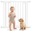 Baby Gate, Pet Safety Gate Pressure Fit, 76-81cm Wide with Two-Way Open, One-Hand Opening