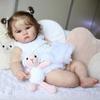 Очаровательная кукла Reborn Baby для малышей огромного размера, 60 см, 3D-окрашенная, изысканная, детализированная, с видимыми кровеносными сосудами, кукла для новорожденного, мягкая ткань, тело, детские игрушки для товарищей по играм