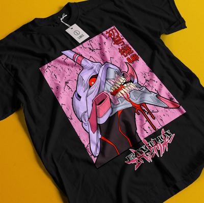 Футболка Neon Genesis Evangelion Футболка Ева Футболка Аска Футболка Аянами Футболка Мари Мисато