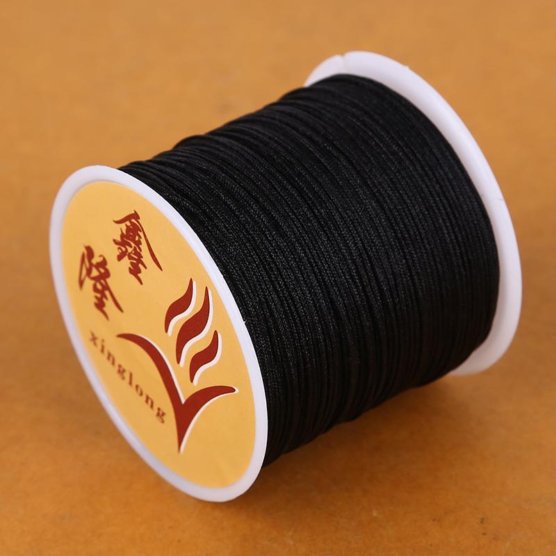 50 м/лот 0,8 мм хлопковый шнур нейлоновый шнур нить DIY бисер плетеный браслет изготовление ювелирных изделий