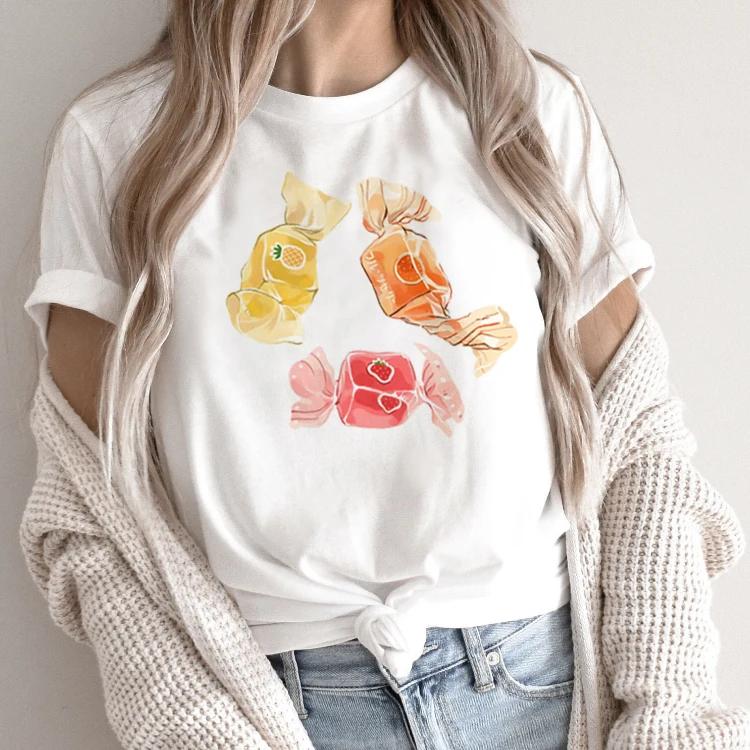 Summer Fashion Women TShirt Funny Rabbit Bunny Flowers Animal Print Tshirt Femme Harajuku Shirt Kawaii Clothes T Shirt Female