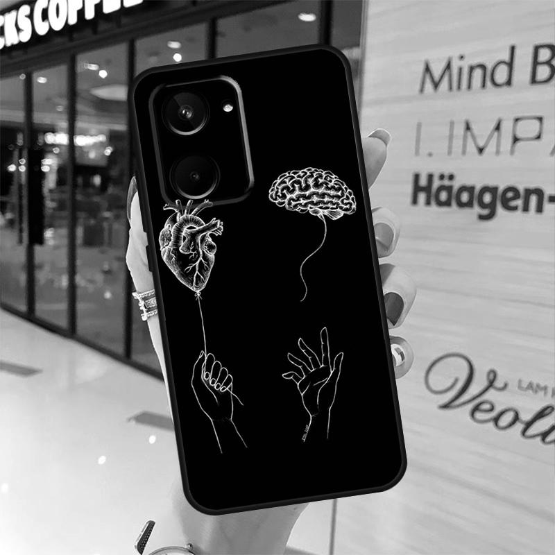Медицинский человеческий орган Мозг Для Realme C55 C33 C35 C31 C30 C25 C21Y C15 C11 GT Neo 5 3 2 2T 3T 8 9 10 11 Pro Plus Чехол