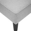 Chaise Longue with Right Armrest Cloud Grey Fabric
