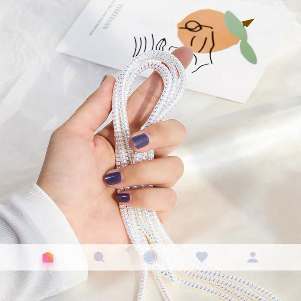 Manual Spiral Data Line Arrangement Earphone Winding Spring Charging Protection Rope Phone Line