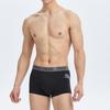 Puma Боксеры-шорты с напечатанным логотипом, дышащие повседневные плавки, комплект из 3 пар мужского нижнего белья, цвет черный, серый 701229117