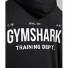 Gymshark Отдел обучения. Толстовка с капюшоном черная A1b1k Bb2j