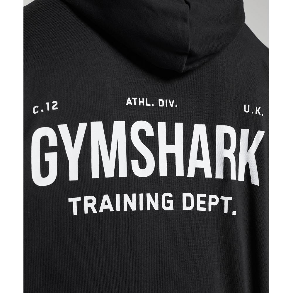 Gymshark Отдел обучения. Толстовка с капюшоном черная A1b1k Bb2j