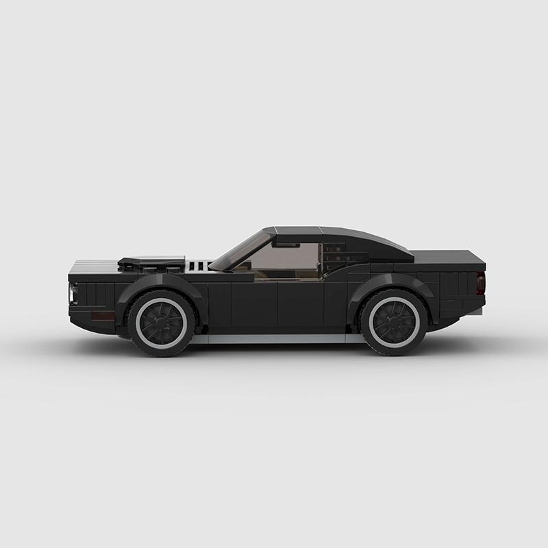 1967 Plymouth Barracuda MOC Скоростной Автомобиль - Технический Гоночный Автомобиль Строительные Блоки Подарок