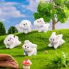 Resin Miniature Dog Figurines DIY Crafts Micro Landscaping New Mini Animals Figurine