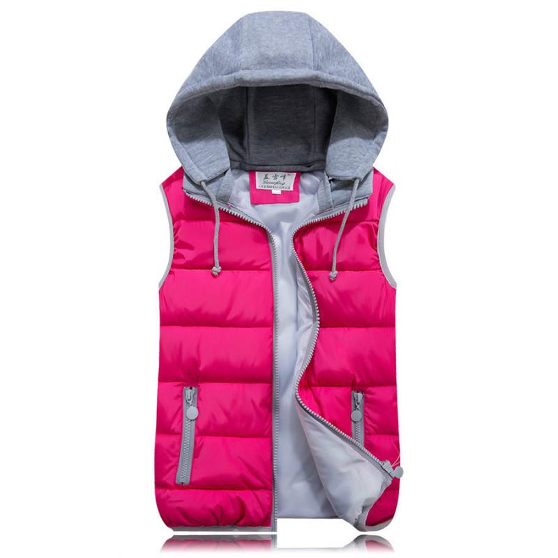 WoMale куртка пуховик хлопок кардиган жилет большой размер с капюшоном модные однотонные хлопковые топы