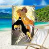 1pc Agatsuma Zenitsu (6) Beach Towel, Beach and Seaside Swimming Pool Equipment, Fashion Pattern, Rectangular, Travel Essentials
