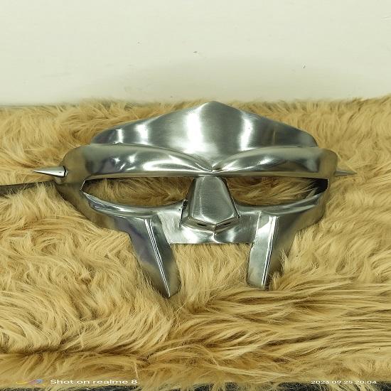 Маска MF Doom Medieval Gladiator Стальная кожаная маска для лица Маска для костюма на Хэллоуин
