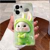 For Oppo Reno13 F FS 5G 13F 4G Phone Case Luxury Cute Rabbit Cartoon Girly Pattern Bumper Clear Soft Siliocne Coque For Reno 13F