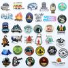 Bonfire Camping Stickers Camping Decals Solo Camping Outdoor Outdoor Campers Set of 50