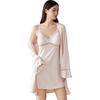 Ordifen Women's Loungewear Nightgown with Cups, French-Style Sleepwear Set, Breathable Two-Piece Pajama Set XH4603