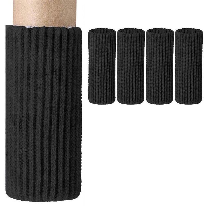 4/8/12/16 шт. вязаные носки для ног стула, высокоэластичные ножки стола, защитные чехлы для пола, нескользящие защитные накладки для мебели, уменьшают шум