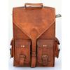 New Men's Backpack Laptop Vintage Genuine Rucksack Messenger Leather Bag