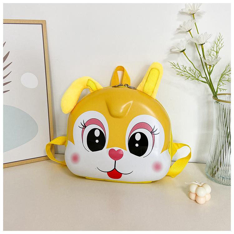 Детская школьная сумка, симпатичная сумка с рисунком яичной скорлупы, для мальчиков и девочек 3-5 лет, школьная сумка для детского сада, детский рюкзак с изображением кролика