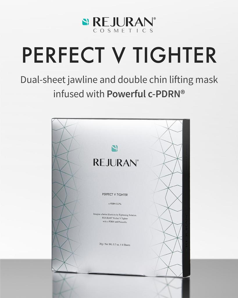 REJURAN Perfect Mask x 4 Оригинальная коллагеновая листовая маска для упругости и обвисания лица [Официально] V-Titer (листы 20 г) c-PDRN