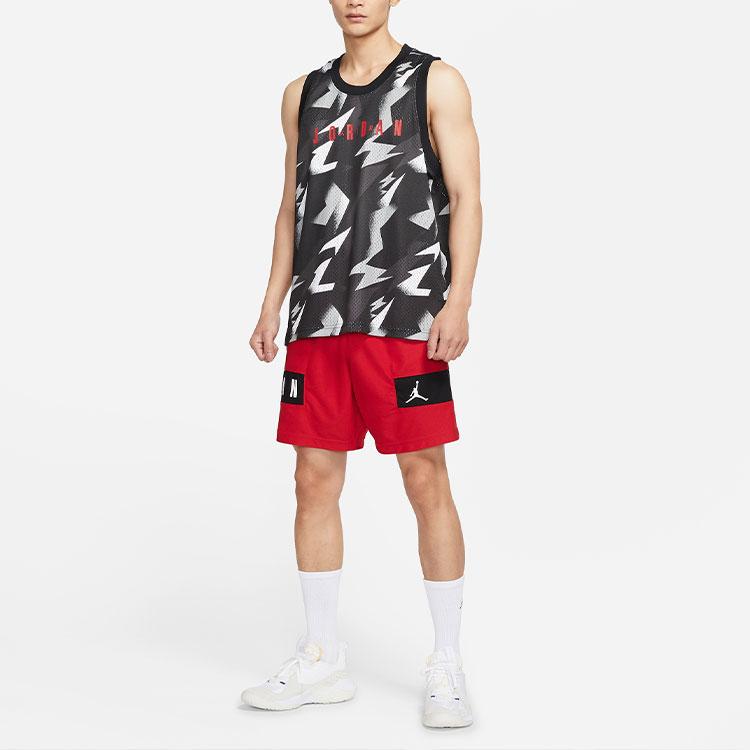 Jordan Tank Tops Men's Black Crew Neck Moderate Straight Fit CZ4740-010