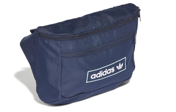 adidas Оригинальная поясная сумка Adidas Trefoil из полиэстера, унисекс, темно-синяя H62040