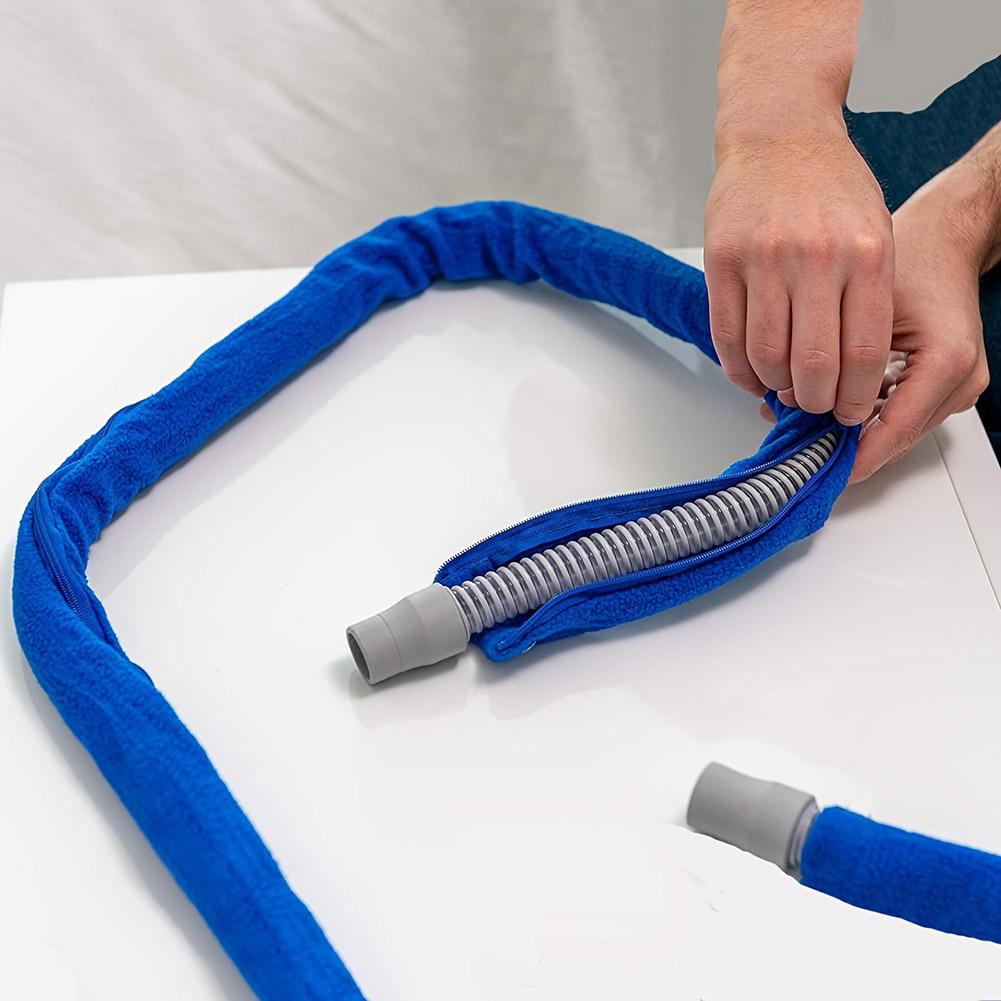 CPAP Hose Cover with Zipper Soft Washable Reusable Tube Cover Protective Sleeve Anti Condensation Water Heating Sleeve