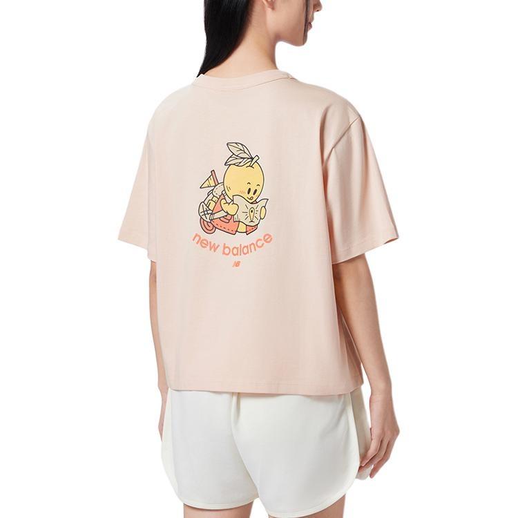 (WMNS) New Balance Fruit Graphic T-shirt Asia Sizing 'Pink' Women's AWT41335-DVR