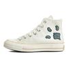 Converse Chuck 70 High Crafted Patches - Кроссовки унисекс Egret Кремово-темно-синий Alligator-Friend-Green A02764C