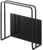 Yamazaki Jitsugyo 5139 Magnetic Cutting Board Stand Black Tower Floating Storage Easy Installation Approx. W13.5XD5.5XH14cm