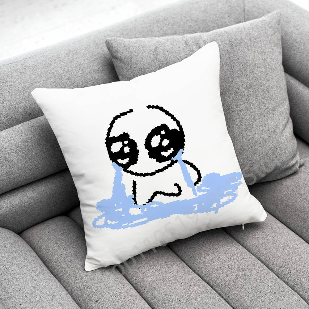 Cartoon Funny TBH Creature Throw Pillow Case For 45*45cm 40cm 30cm 50cm 55cm Square Home Pillowcase Case