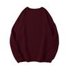 Women's Long Sleeve Sweatshirt Crew Neck Casual Pullover Top Solid Color Loose Fit 320G Heavyweight Sweatshirt