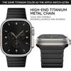 Для Iwatch ultra 3/2 49мм 44 42 45 46мм Магнитный титановый/из нержавеющей стали ремешок для Apple Watch Series 11 10 9 8 7 6 5 4 SE3