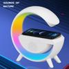 Wireless Fast Charger Station Smart Bluetooth Speaker Support TF Card LED RGB Desk Light For iPhone Samsung