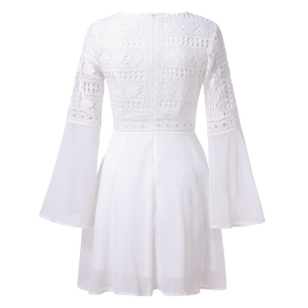 Женщины Кружева с длинным рукавом Bodycon Коктейльная вечеринка Платье-карандаш Бандажные платья