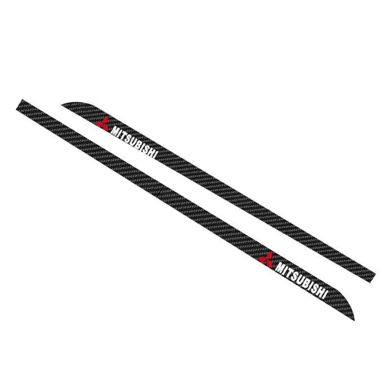 cxlqbm1 Car Door Side Skirt Car Body Decal Carbon Fiber Sticker For Mitsubishi Outlander I200 Pajero Eclipse ASX Lancer Space Delica Ex
