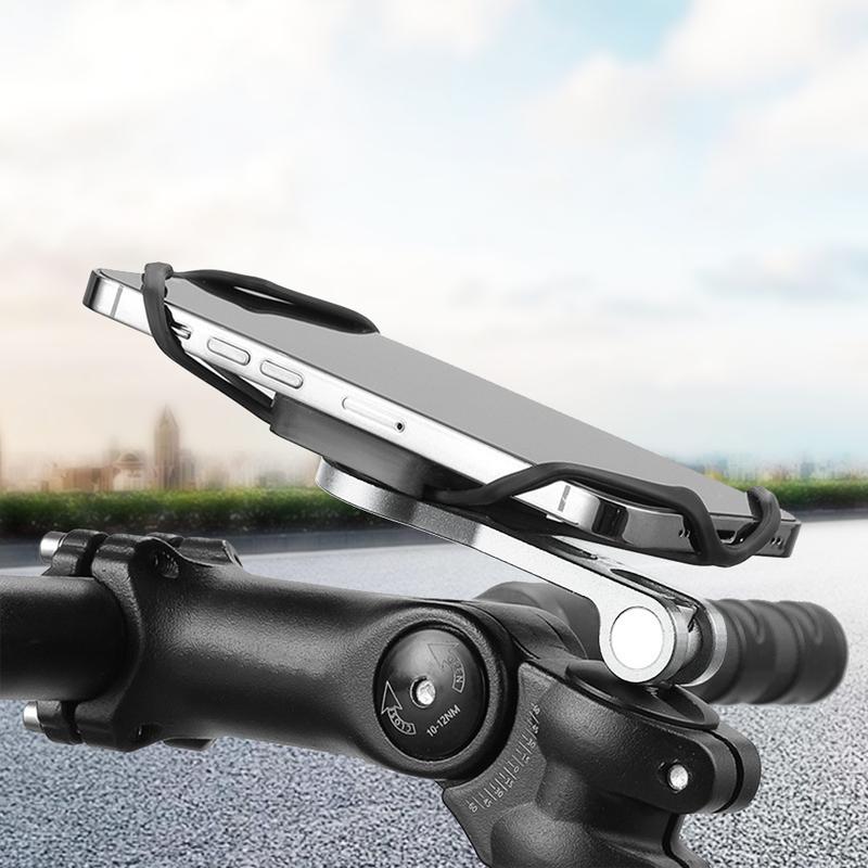 Out Front Bike Computer Mount Bicycle Computer Mount Holder Aluminum Alloy Phone Flashlight Stem Bracket Universal for Cycling