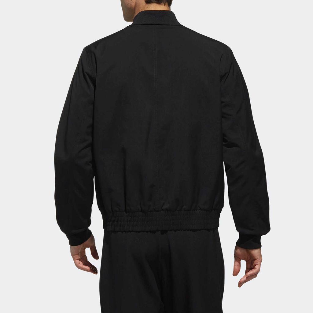adidas EI JKT FL BOMB Спортивная куртка-бомбер на флисовой подкладке Черная Мужская DT2486