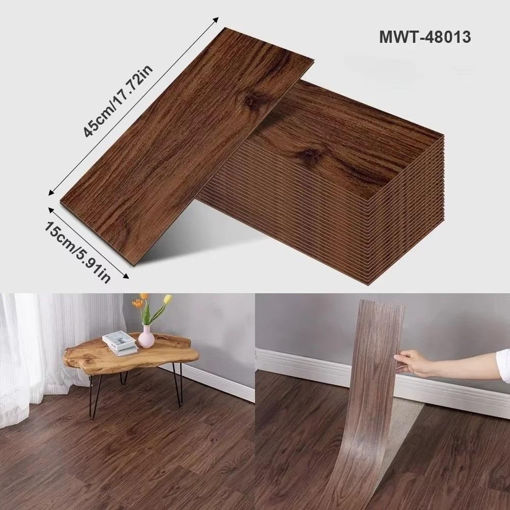 16 шт./набор Самоклеящиеся напольные наклейки Сделай сам Наклейка на стену под дерево Термостойкая Водонепроницаемая Имитация настенной плитки