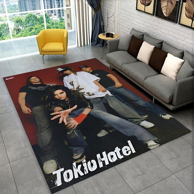 Ковер Rock Band Tokio Hotel Билл Каулитц для Спальни Гостиной Дивана Игровой Комнаты Прихожей Декор Дома, Детский Коврик Нескользящий