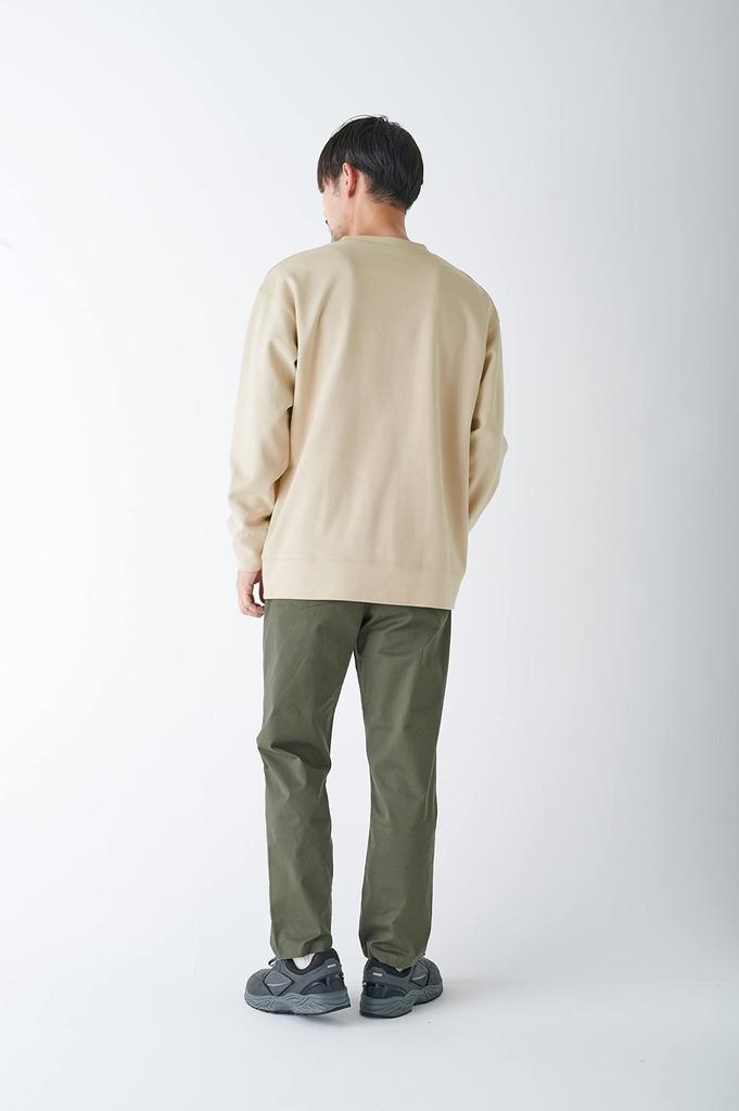 Amazon Essentials Men's Wide Fit Crew Neck Sweatshirt (formerly WHOLEPERSON), Beige, Size M