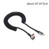 Coiled Usb C Cable For Android Auto & Carplay 90 Degree Usb A To Usb C Cord Compatible With 16,Galaxy S25