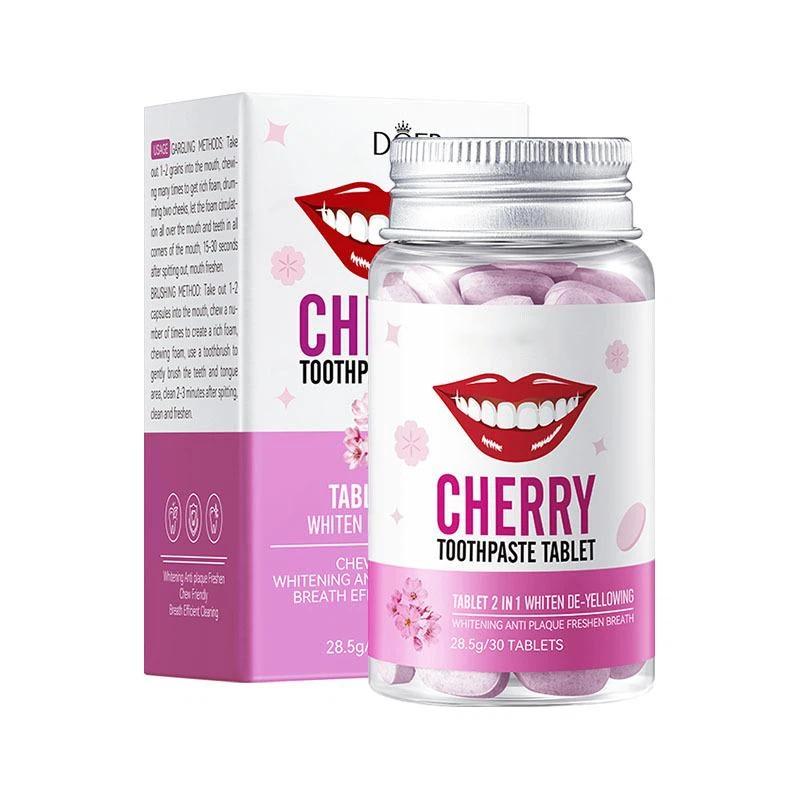 Пробиотическая отбеливающая зубная паста в таблетках, натуральная чистка зубов, удаление пятен, уход за полостью рта, 28,5 г/30 таблеток