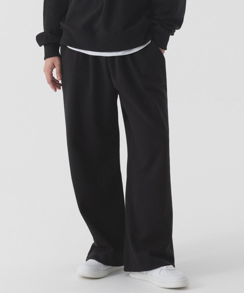 PIANER Essential String Wide Sweatpants (Black)