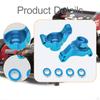 2 Pieces 1/10 RC Car Rear Steering Knuckles Parts Durability Portable Easy to Install
