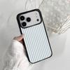 Свежий чехол для телефона с полосками светлых тонов для iPhone 17 Air 16 15 14 11 13 12 Pro Max, защитный минималистичный чехол с защитой от отпечатков пальцев