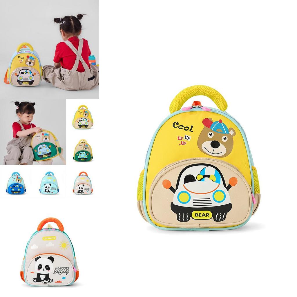 Kids Double Shoulder School Bag With Curved Straps For Toddler Learning