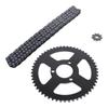 T8F Front and Rear Sprocket and Chain Kit Steel 9T 10MM Front 54T 35MM Rear Sprocket 120 Drive Links